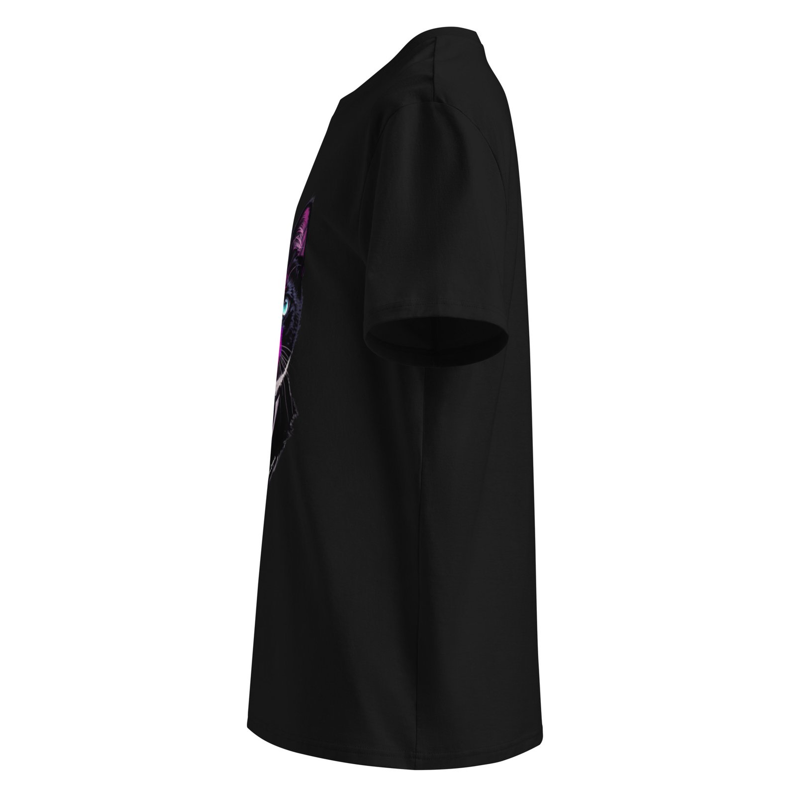 Hypnotic Keanu Unisex Ribbed Neck Tee — black left