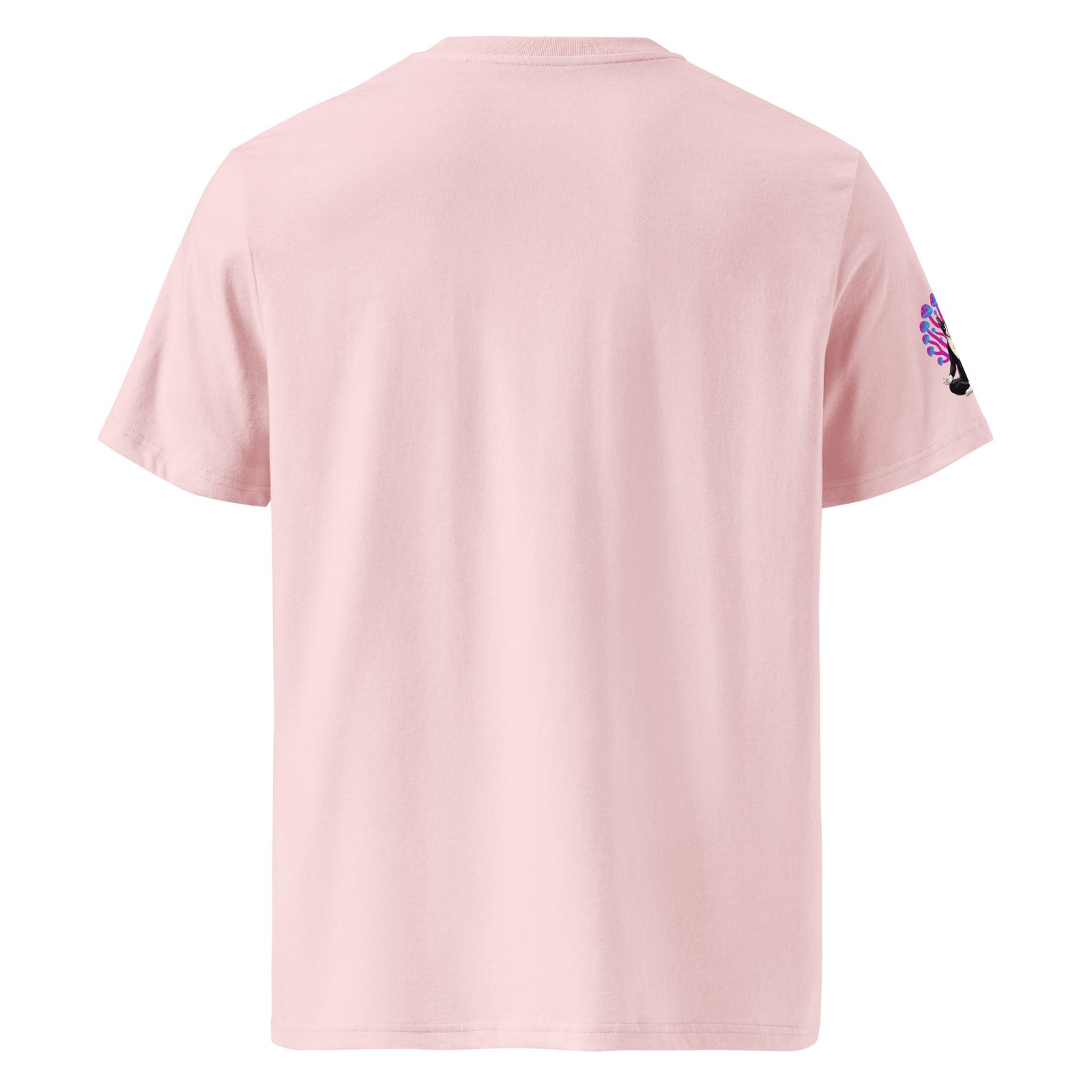 Hypnotic Keanu Unisex Ribbed Neck Tee — cotton pink back