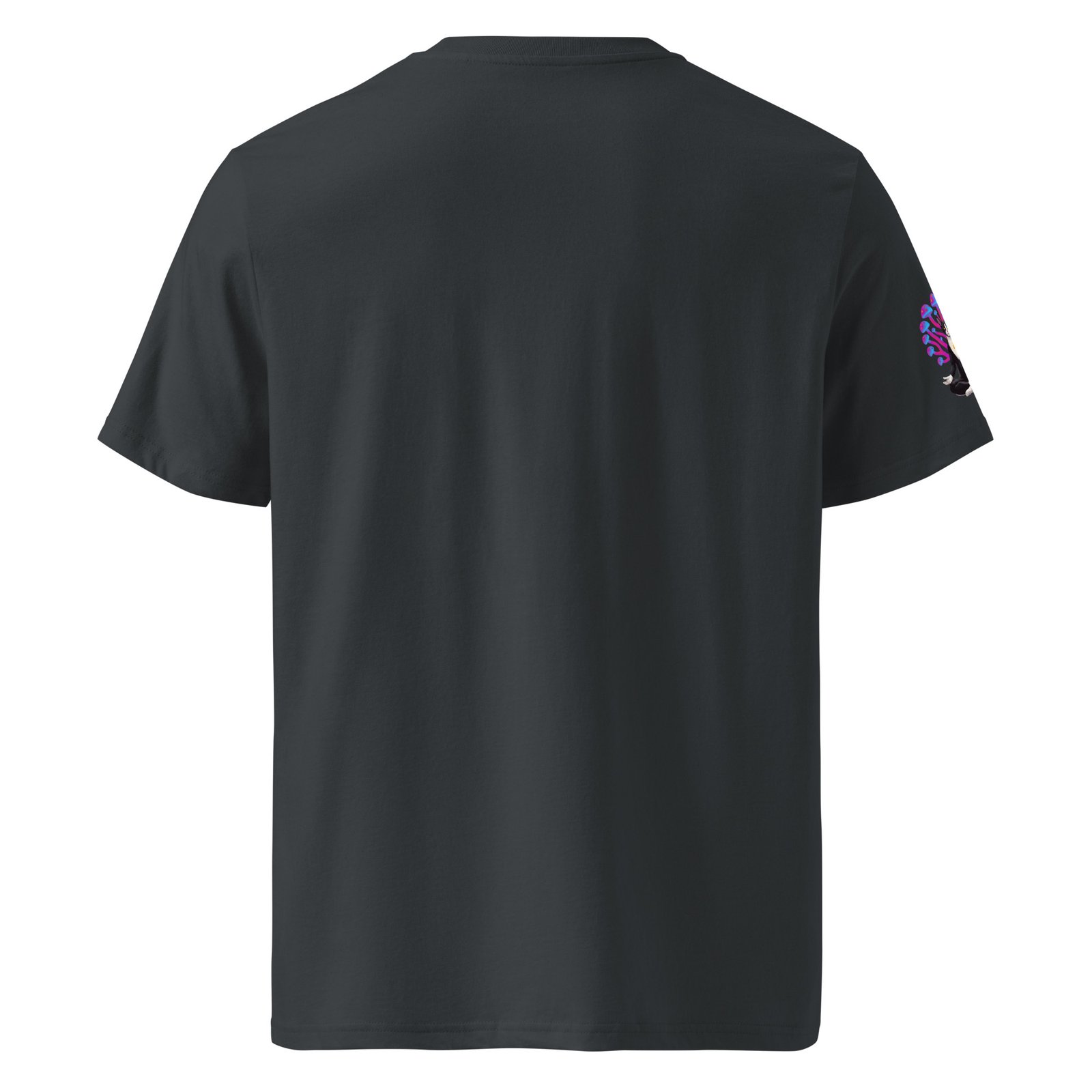 Hypnotic Keanu Unisex Ribbed Neck Tee — india ink grey back