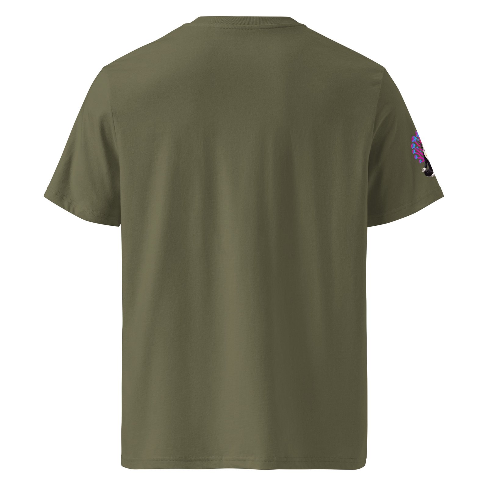 Hypnotic Keanu Unisex Ribbed Neck Tee — khaki back
