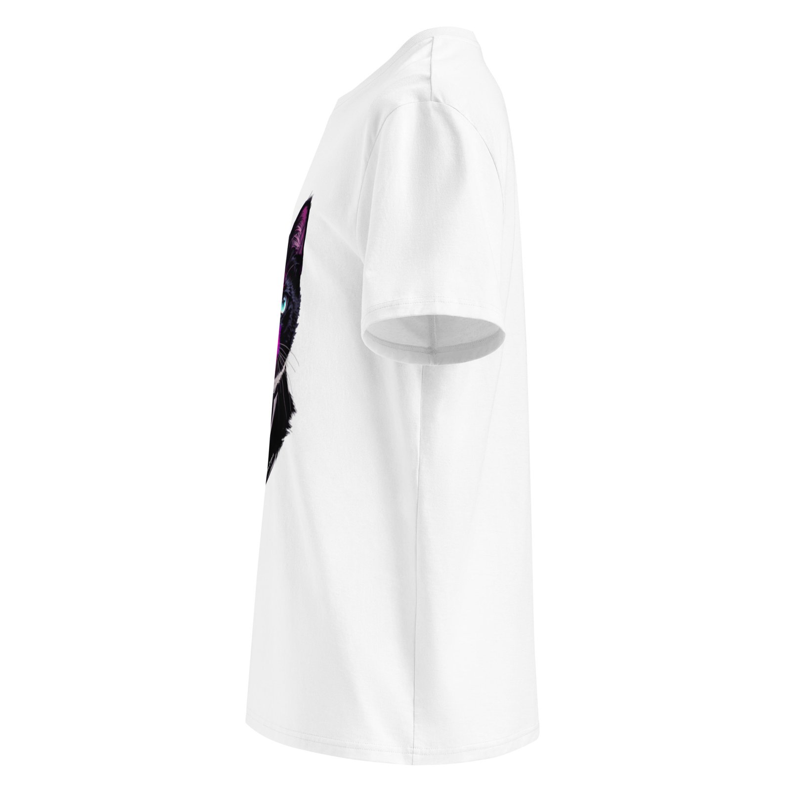 Hypnotic Keanu Unisex Ribbed Neck Tee — white left