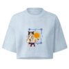 Keanu's Breathwork Garment-Dyed Cropped Tee — light washed denim front