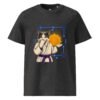 Keanu's Breathwork Classic Tee — Dark Heather Grey, front (adult unisex organic cotton)
