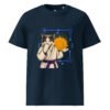 Keanu's Breathwork Classic Tee — French Navy, front (adult unisex organic cotton)