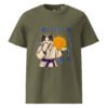 Keanu's Breathwork Classic Tee — Khaki, front (adult unisex organic cotton)