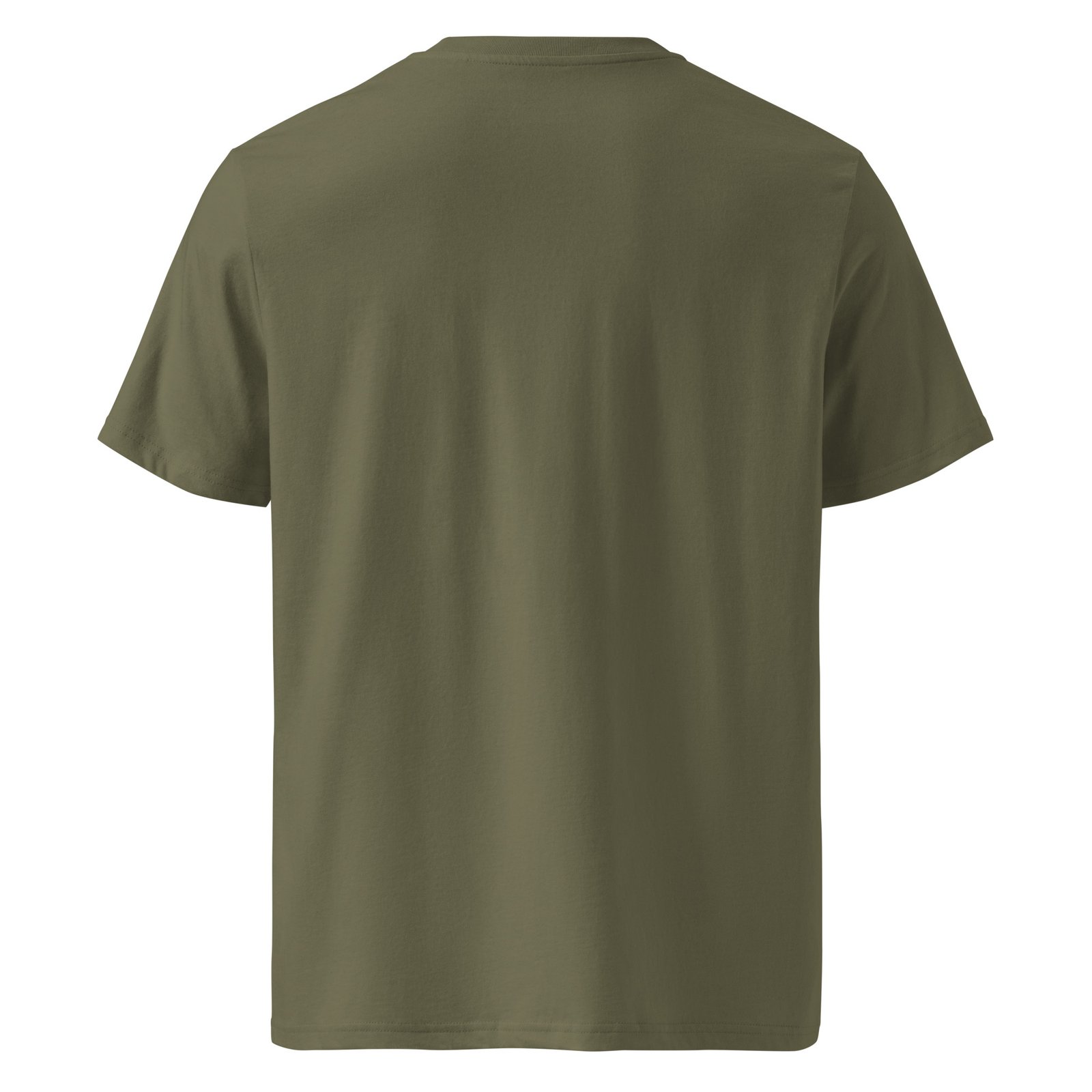 Mystic Mycelium Cotton Organic Mushroom Tee — khaki back