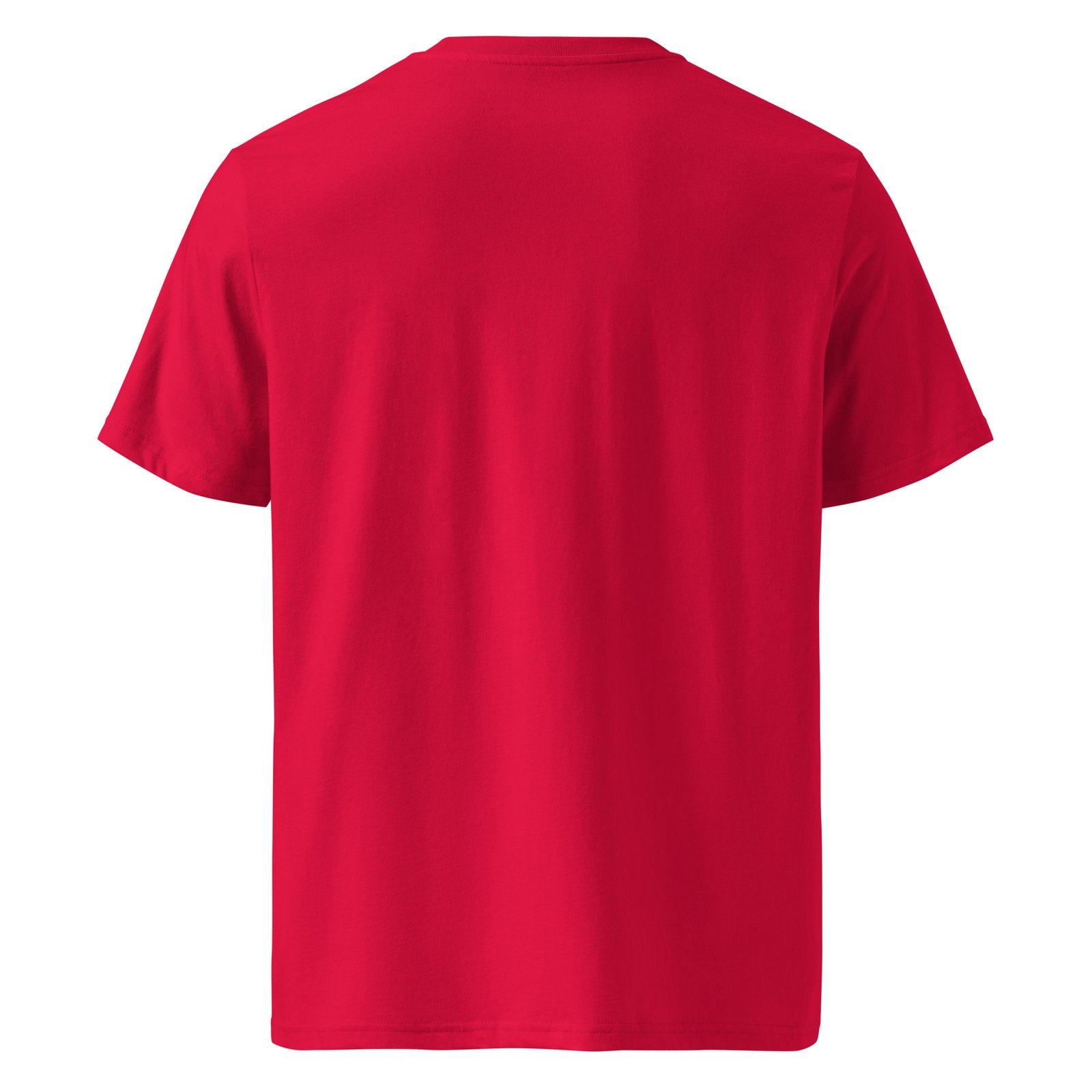 Mystic Mycelium Cotton Organic Mushroom Tee — red back