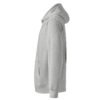 Noble Cat Essential Organic Hoodie — heather grey left