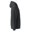 Noble Cat Essential Organic Hoodie — india ink grey right