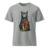 Noble Cat Garment Dyed Vintage Tee — misty grey front
