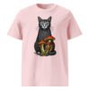 Noble Cat Organic Cotton Tee — cotton pink front