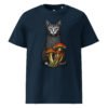 Noble Cat Organic Cotton Tee — french navy front