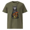 Noble Cat Organic Cotton Tee — khaki front