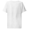 Noble Cat Women's Organic Ribbed Neck Tee — cool heather grey back
