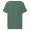Noble Cat Women's Organic Ribbed Neck Tee — green bay back