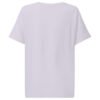Noble Cat Women's Organic Ribbed Neck Tee — lavender back