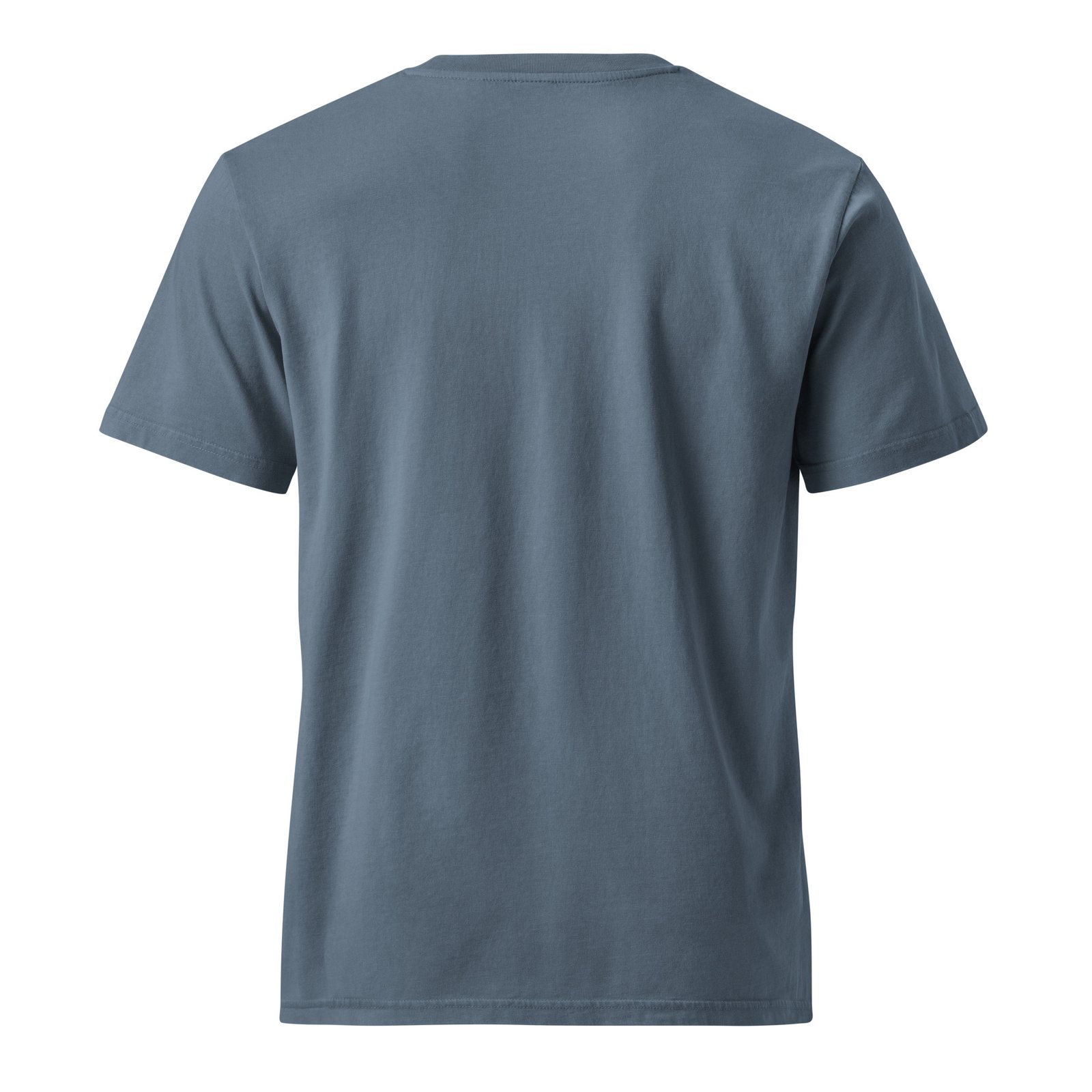 Patience & Poison Vintage Black Cat T-shirt — deep teal back