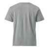 Patience & Poison Vintage Black Cat T-shirt — misty grey back