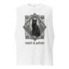 Rooted in Patience Unisex Muscle Shirt — white front