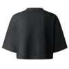 Rooted Lotus Garment-Dyed Cropped Tee — washed black back