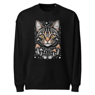 Mushroom Tabby Oversized Sweatshirt | Organic Fleece | Keanu Organics