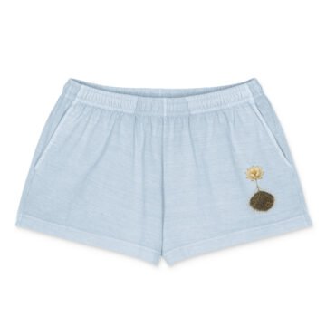 Lotus Paw Women's Garment-Dyed Shorts in Keanu's Garden