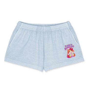 Puddy Tat Women's Garment-Dyed Shorts in Keanu's Garden