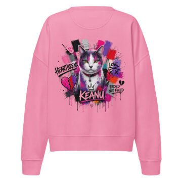 Neon Heartbreak Crewneck Sweatshirt | Organic Fleece | Keanu Organics
