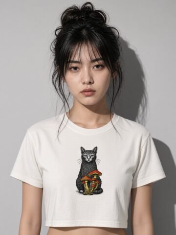 Noble Cat Crop Tee image 1