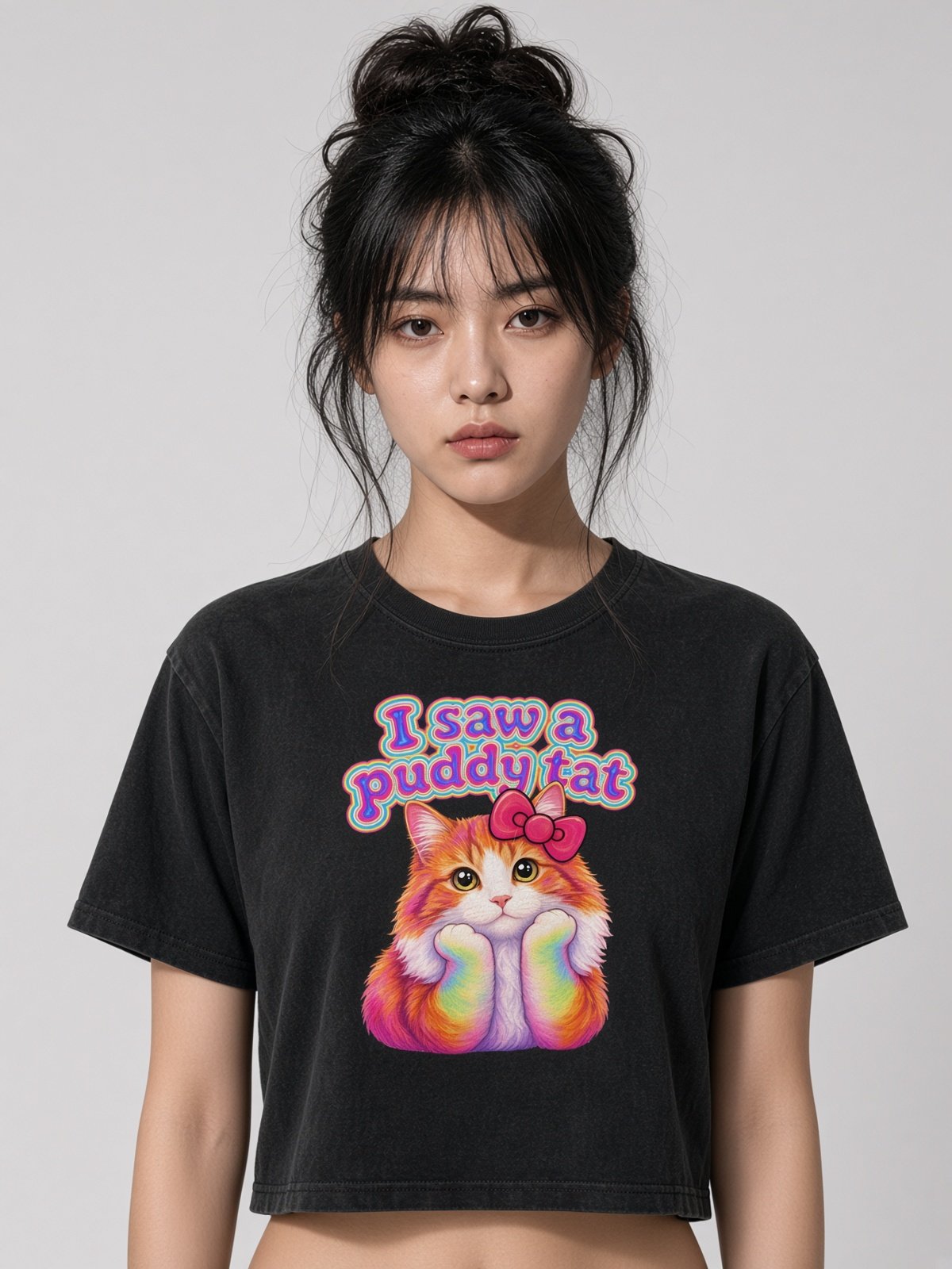 Puddy Tat Crop Tee image 1