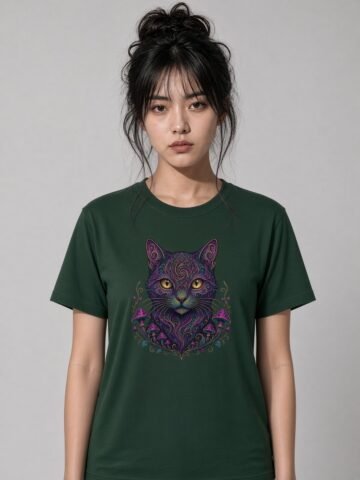 Mycelial Mind High-Waisted Tee red image 1