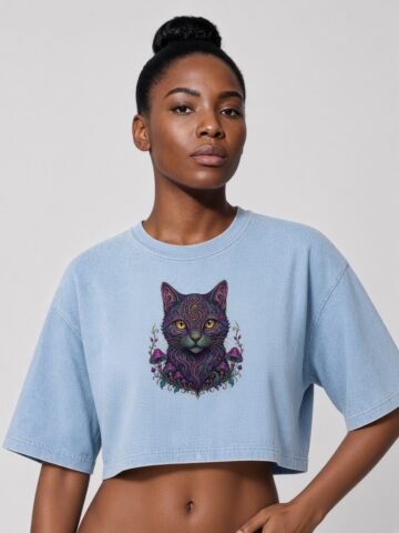 Mycelial Mind Crop Tee red image 1