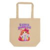 Puddy Tat Organic Cotton Tote — oyster front | Keanu Organics