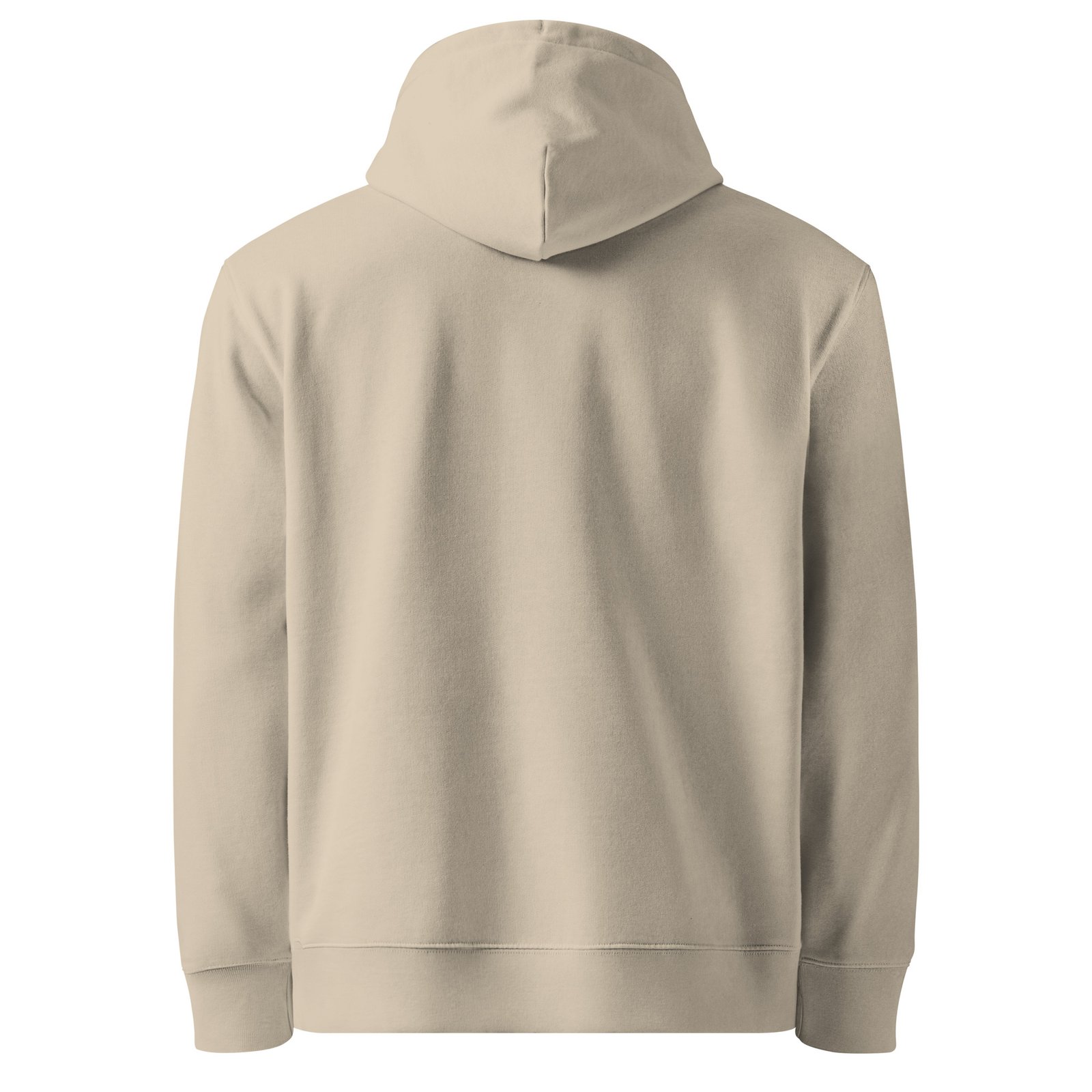 Realm Guardian Essential Organic Hoodie — desert dust back