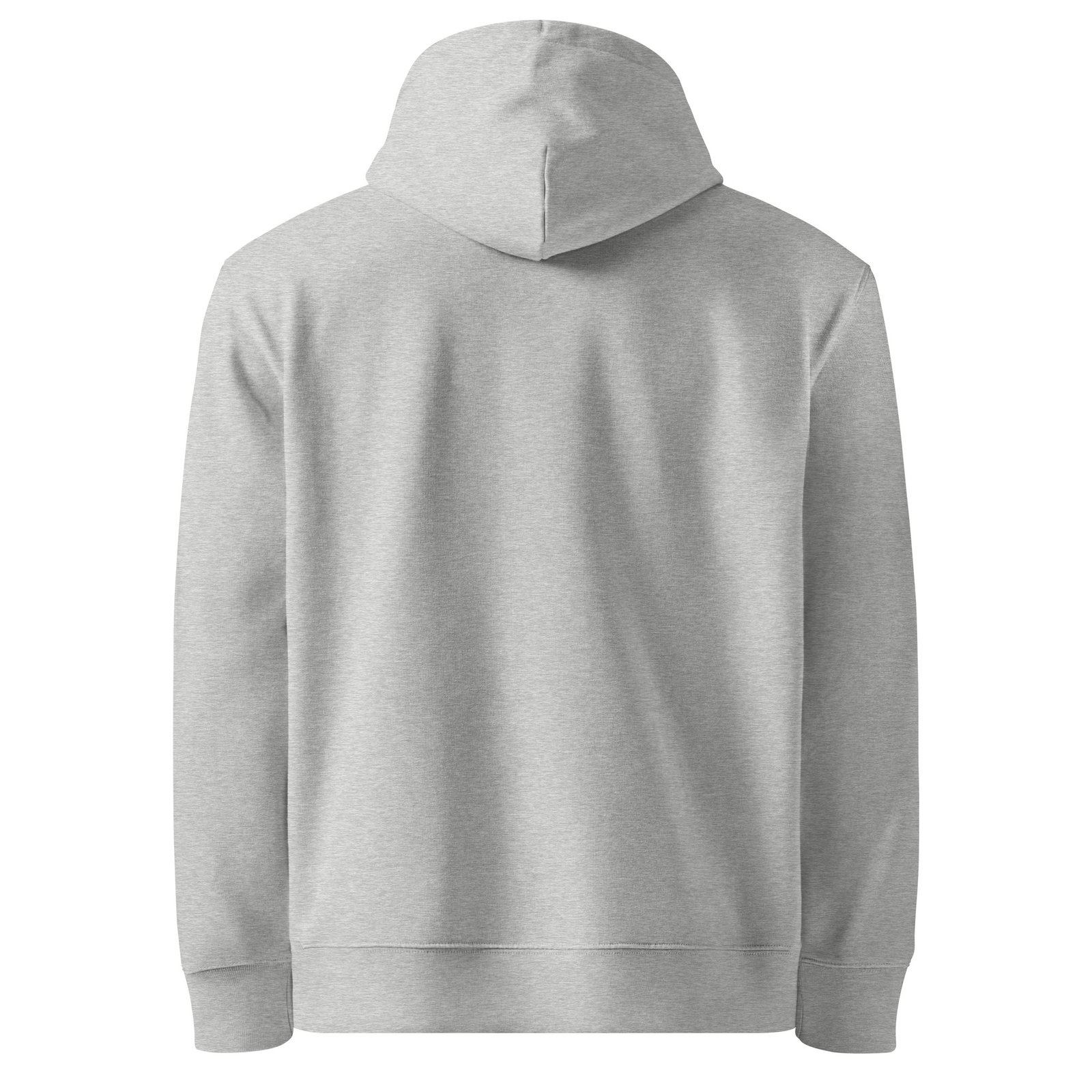 Realm Guardian Essential Organic Hoodie — heather grey back