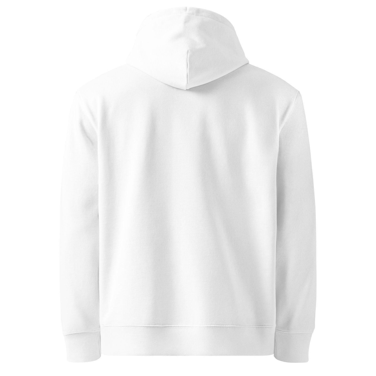 Realm Guardian Essential Organic Hoodie — white back