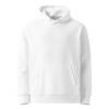 Prismatic Awakening — Heavyweight Organic Fleece Cruiser Cosmic Cat Hoodie — White — front