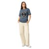 Midnight Curl Garment-Dyed Vintage Tee — teal front | Keanu Organics