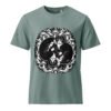 Midnight Curl Garment-Dyed Vintage Tee — green front | Keanu Organics