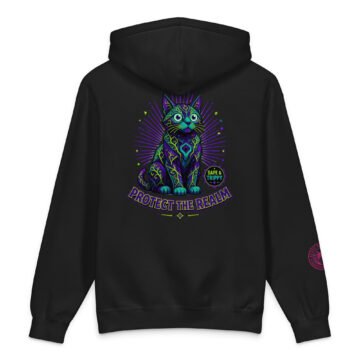 Realm Guardian Heavyweight Hoodie black back