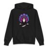 Mushroom Meditation Heavyweight Hoodie black front