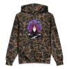Mushroom Meditation Heavyweight Hoodie camo front