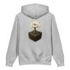 Rooted Lotus Heavyweight Hoodie heather back