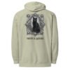 Patience & Poison Midweight Hoodie sage back