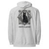 Patience & Poison Midweight Hoodie heather back