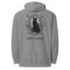 Patience & Poison Midweight Hoodie gunmetal heather back