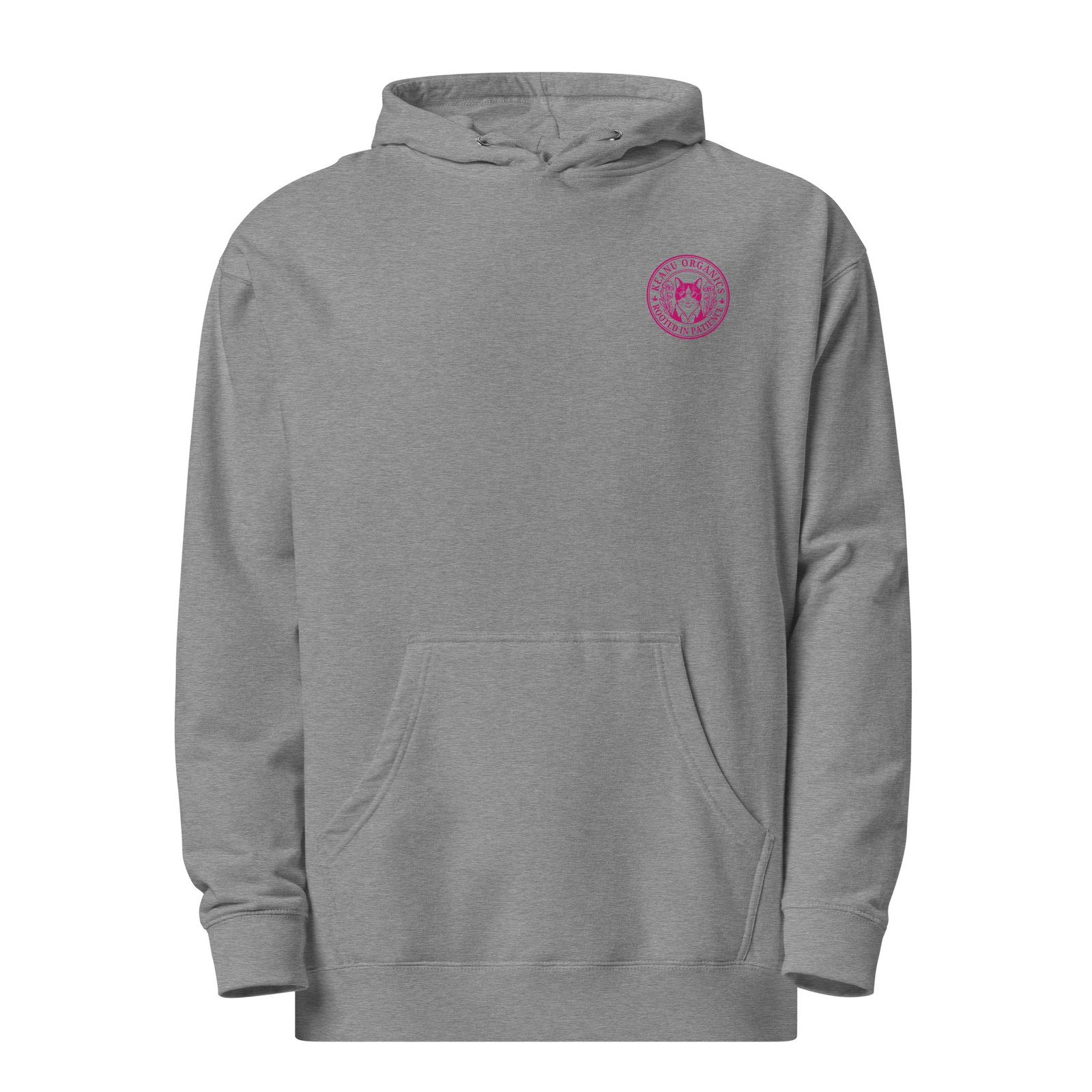 Puddy's Odyssey Midweight Hoodie gunmetal heather front
