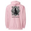 Patience & Poison Midweight Hoodie pink back
