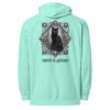 Patience & Poison Midweight Hoodie mint back