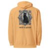 Patience & Poison Midweight Hoodie peach back